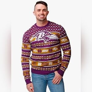 NFL Baltimore Ravens Men's Winter Sweater In XL NWT